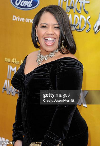 Actress Chandra Wilson arrives at the 41st NAACP Image awards held at The Shrine Auditorium on February 26, 2010 in Los Angeles, California.