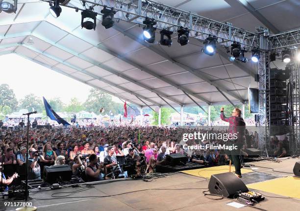 Paul Janeway of St. Paul & the Broken Bones performs onstage at That Tent during day 4 of the 2018 Bonnaroo Arts And Music Festival on June 10, 2018...