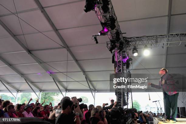 Paul Janeway of St. Paul & the Broken Bones performs onstage at That Tent during day 4 of the 2018 Bonnaroo Arts And Music Festival on June 10, 2018...