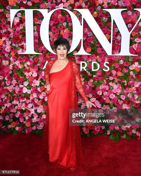 Actress Chita Rivera attends the 2018 Tony Awards - Red Carpet at Radio City Music Hall in New York City on June 10, 2018.