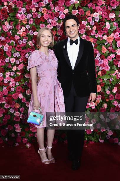 Tavi Gevinson and Zac Posen attend the 72nd Annual Tony Awards on June 10, 2018 in New York City.