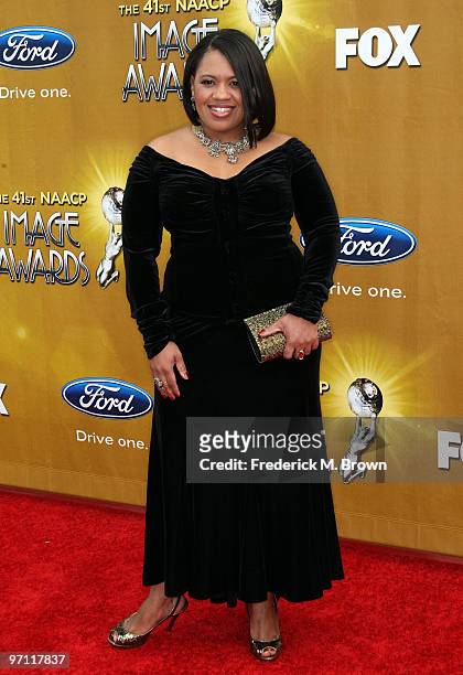 Actress Chandra Wilson arrives at the 41st NAACP Image awards held at The Shrine Auditorium on February 26, 2010 in Los Angeles, California.