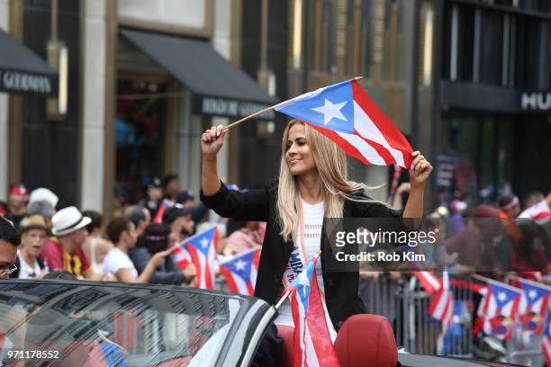Jackie Guerrido attends the 61st Annual National Puerto Rican Day Parade on June 10, 2018 in New York City.