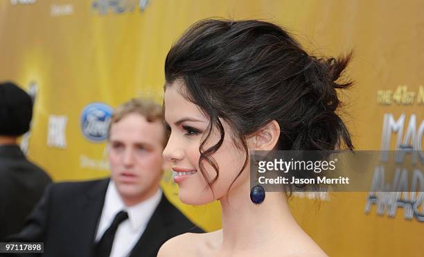 Actress Selena Gomez arrives at the 41st NAACP Image awards held at The Shrine Auditorium on February 26, 2010 in Los Angeles, California.