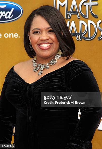 Actress Chandra Wilson arrives at the 41st NAACP Image awards held at The Shrine Auditorium on February 26, 2010 in Los Angeles, California.