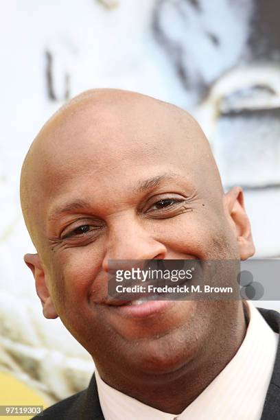 Singer Donnie McClurkin arrives at the 41st NAACP Image awards held at The Shrine Auditorium on February 26, 2010 in Los Angeles, California.