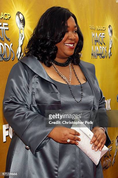 Writer Shonda Rhimes arrives at the 41st NAACP Image awards held at The Shrine Auditorium on February 26, 2010 in Los Angeles, California.