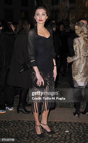 Margareth Made attends Vogue.it during Milan Fashion Week Womenswear Autumn/Winter 2010 on February 26, 2010 in Milan, Italy.