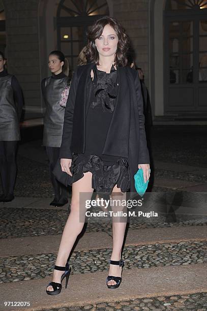 Violante Placido attends Vogue.it during Milan Fashion Week Womenswear Autumn/Winter 2010 on February 26, 2010 in Milan, Italy.