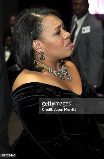 Actress Chandra Wilson backstage during the 41st NAACP Image awards held at The Shrine Auditorium on February 26, 2010 in Los Angeles, California.