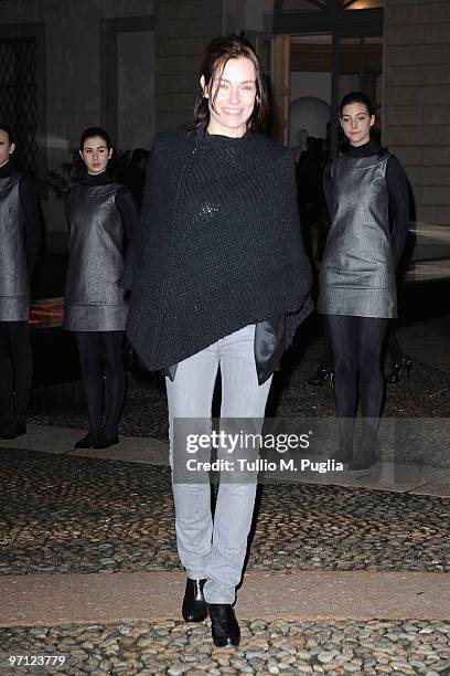 Stefania Rocca attends Vogue.it during Milan Fashion Week Womenswear Autumn/Winter 2010 on February 26, 2010 in Milan, Italy.