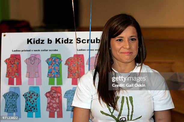 Olympian gymnast Alicia Sacramone, spokesperson for Kidz b Kidz.org visits Children's Hospital Boston on February 26, 2010 in Boston, Massachusetts.