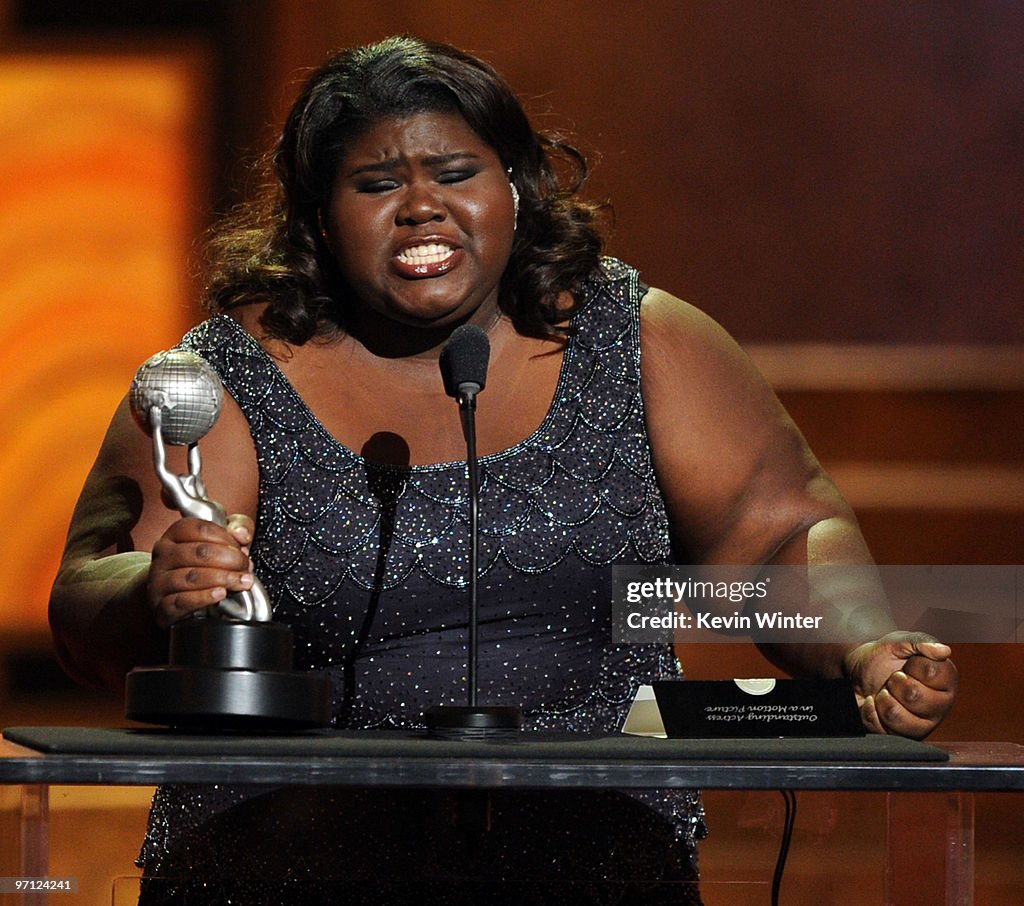Actress Gabourey Sidibe, winner Outstanding Actress in a Motion... News