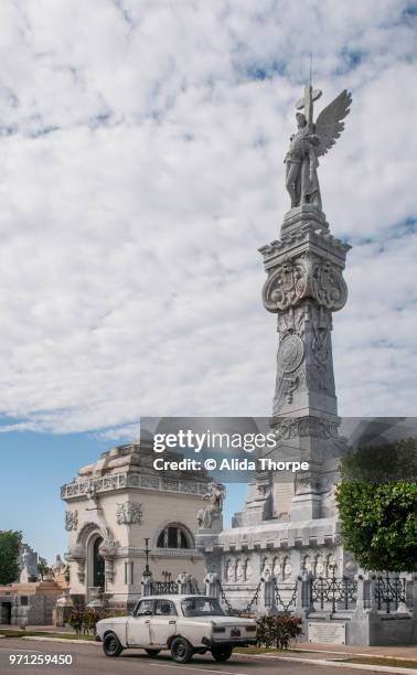 bomberos monument colon cemetery - alvida stock pictures, royalty-free photos & images