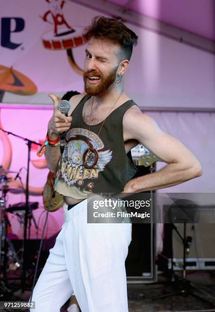 Michael Blume performs at New Music On Tap Lounge during day 4 of the 2018 Bonnaroo Arts And Music Festival on June 10, 2018 in Manchester, Tennessee.