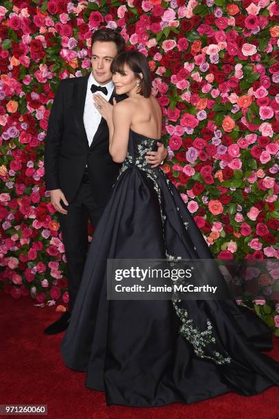 Erich Bergen and Katharine McPhee attend the 72nd Annual Tony Awards at Radio City Music Hall on June 10, 2018 in New York City.