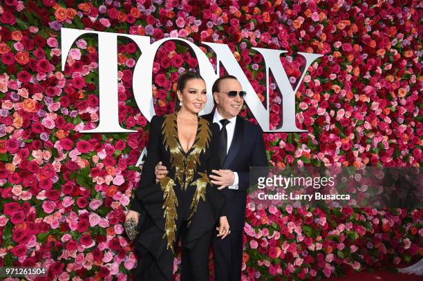 Thalia and Tommy Mottola attend the 72nd Annual Tony Awards on June 10, 2018 in New York City.
