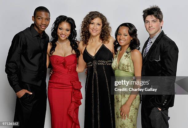 Actors Mishon Ratliff, Erica Hubbard, producer Kathleen McGhee-Anderson, actors Rhyon Brown and Robert Adamson pose for a portrait during the 41st...