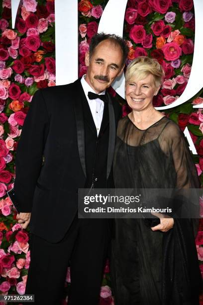 Mark Rylance and Claire van Kampen attend the 72nd Annual Tony Awards at Radio City Music Hall on June 10, 2018 in New York City.