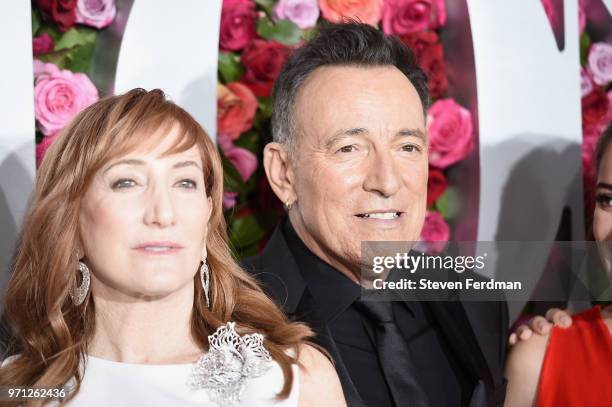 Patti Scialfa and Bruce Springsteen attend the 72nd Annual Tony Awards on June 10, 2018 in New York City.