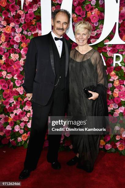 Mark Rylance and Claire van Kampen attend the 72nd Annual Tony Awards at Radio City Music Hall on June 10, 2018 in New York City.