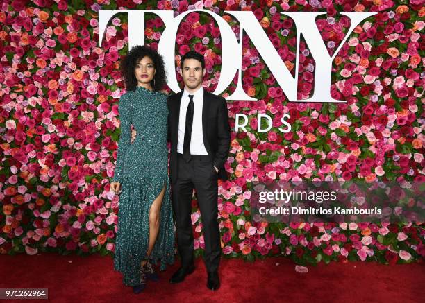 Indya Moore and Joseph Altuzarra attend the 72nd Annual Tony Awards at Radio City Music Hall on June 10, 2018 in New York City.