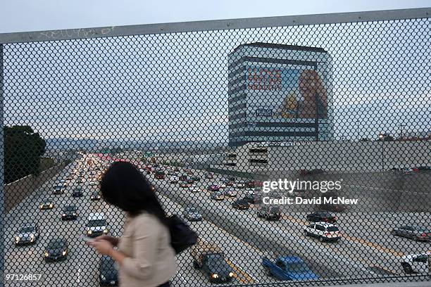 Supergraphic billboard near the 405 freeway is among those at 12 locations that are at the center of a nuisance abatement lawsuit by the city in a...