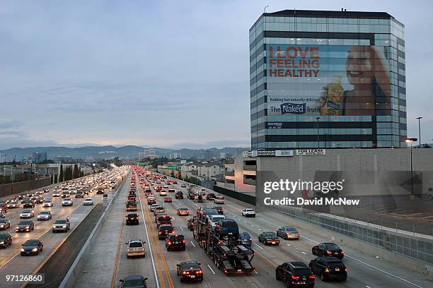 Supergraphic billboard near the 405 freeway is among those at 12 locations that are at the center of a nuisance abatement lawsuit by the city in a...