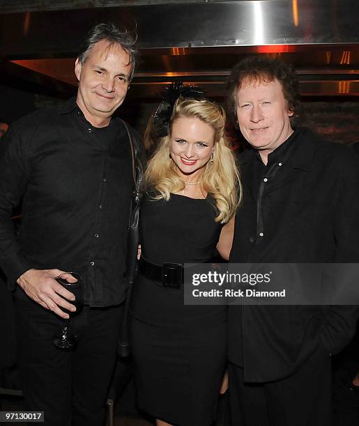 Glenn Worf, Singer/Songwriter Marinda Lambert and Musician Randy Scruggs at the BMI Honors Miranda Lambert's for her First with a 1940's style bash...