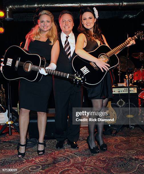 Singer/Co Songwriter Miranda Lambert, Jody Williams Writer/Publisher Relations at BMI and Co Songwriter Natalie Hemby pose during BMI Honors Miranda...