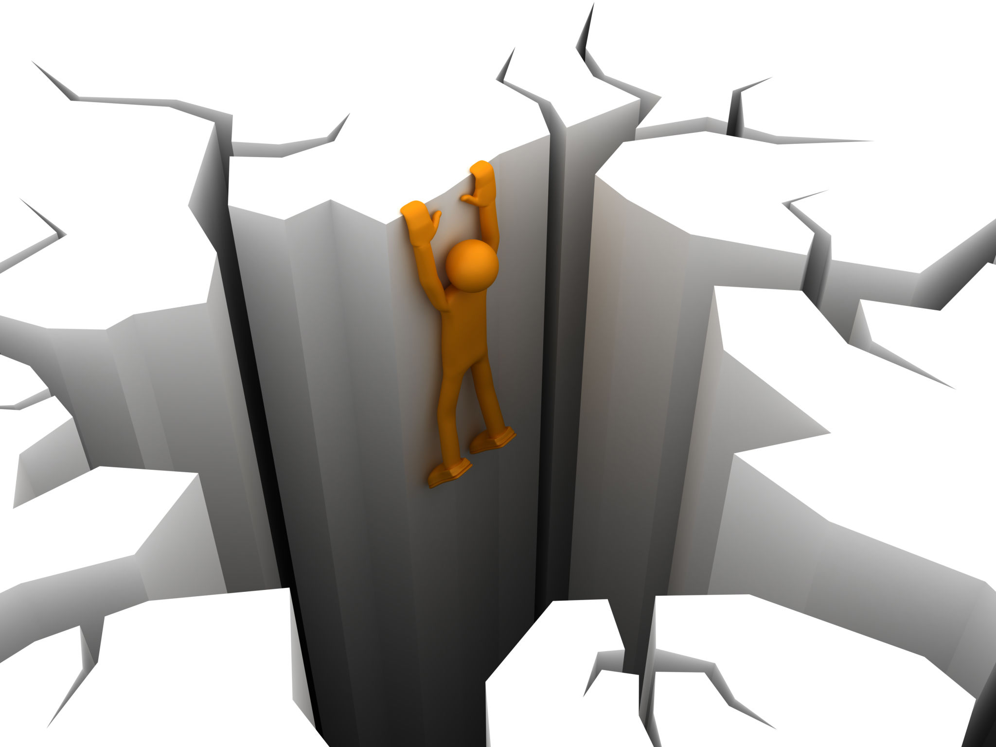 Man is kept so as not to fall into the pit Man is kept so as not to fall into the pit