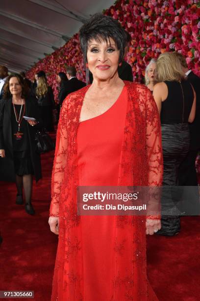 Chita Rivera attends the 72nd Annual Tony Awards at Radio City Music Hall on June 10, 2018 in New York City.