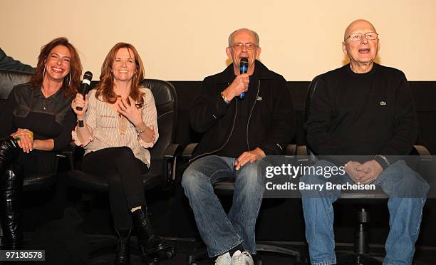 Claudia Wells , Lea Thompson , Christopher Lloyd and James Tolkan attends the 25th anniversary screening of "Back To The Future" at Hollywood Blvd...