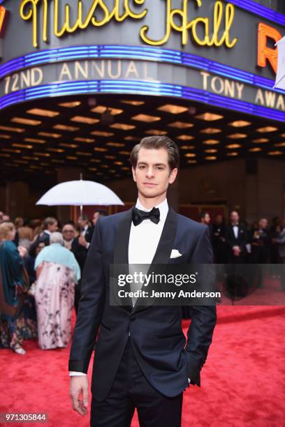 Andrew Garfield attends the 72nd Annual Tony Awards at Radio City Music Hall on June 10, 2018 in New York City.