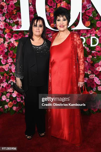 Lisa Mordente and Chita Rivera attends the 72nd Annual Tony Awards at Radio City Music Hall on June 10, 2018 in New York City.