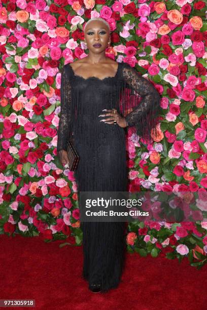 Cynthia Erivo attends the 72nd Annual Tony Awards at Radio City Music Hall on June 10, 2018 in New York City.