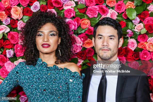 Indya Moore and Joseph Altuzarra attend the 72nd Annual Tony Awards at Radio City Music Hall on June 10, 2018 in New York City.