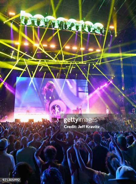Future performs on What Stage during day 4 of the 2018 Bonnaroo Arts And Music Festival on June 10, 2018 in Manchester, Tennessee.