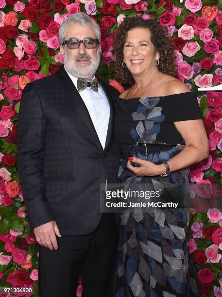 Bruce Barish and Sarah Barish of Ernest Winzer Cleaners attend the 72nd Annual Tony Awards at Radio City Music Hall on June 10, 2018 in New York City.