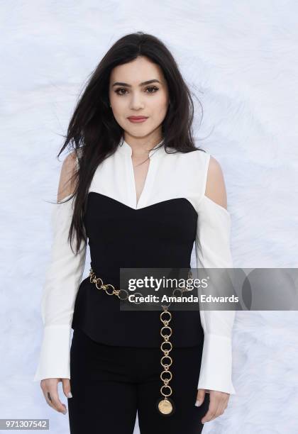 Actress Andrea Londo arrives at a special screening of "SuperFly" hosted by Sony Pictures Entertainment at Sony Pictures Studios on June 10, 2018 in...