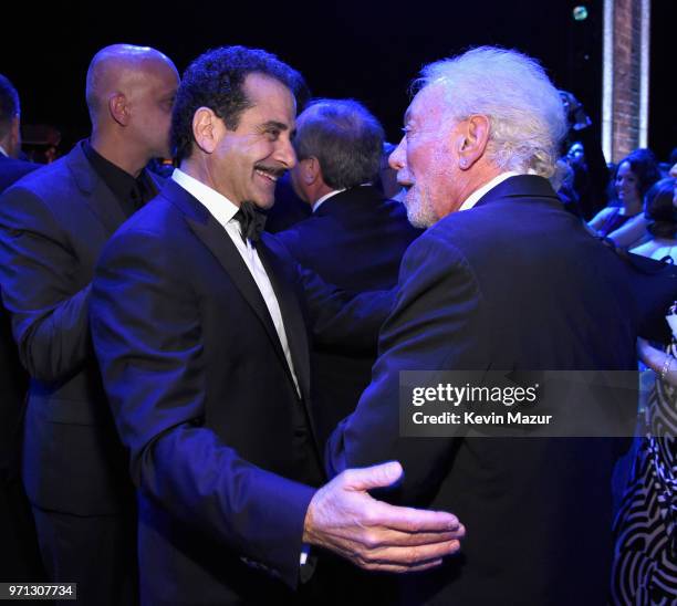 Tony Shalhoub poses backstage during the 72nd Annual Tony Awards at Radio City Music Hall on June 10, 2018 in New York City.