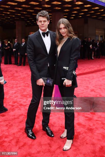 Wes Gordon and Grace Elizabeth attend the 72nd Annual Tony Awards at Radio City Music Hall on June 10, 2018 in New York City.