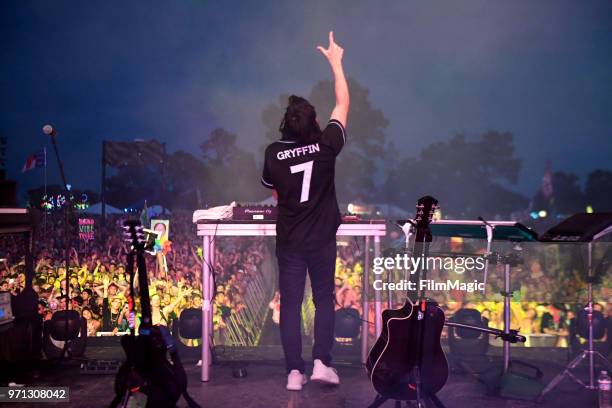 Gryffin performs onstage at The Other Tent during day 4 of the 2018 Bonnaroo Arts And Music Festival on June 10, 2018 in Manchester, Tennessee.