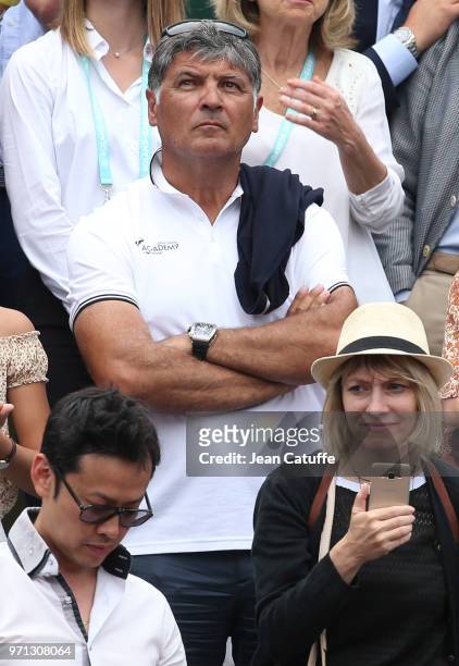 Toni Nadal during the men's final on Day 15 of the 2018 French Open at Roland Garros stadium on June 10, 2018 in Paris, France.