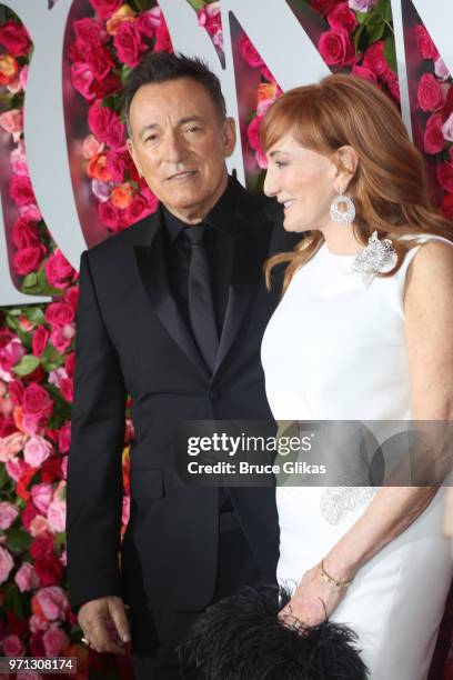 Bruce Springsteen and Patti Scialfa attend the 72nd Annual Tony Awards at Radio City Music Hall on June 10, 2018 in New York City.