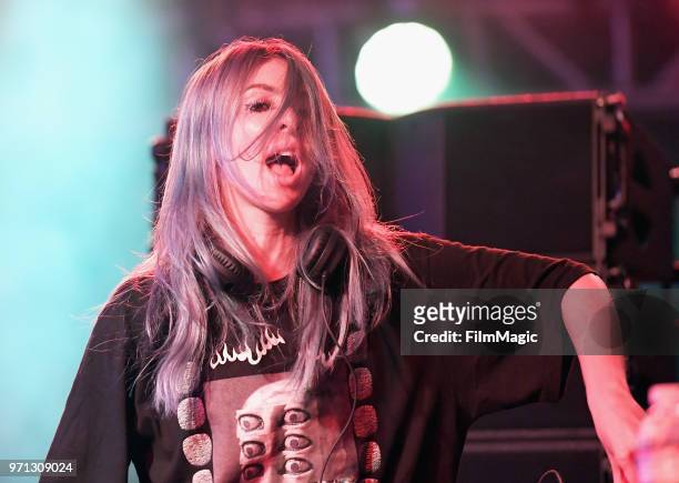 Alison Wonderland performs onstage at The Other Tent during day 4 of the 2018 Bonnaroo Arts And Music Festival on June 10, 2018 in Manchester,...