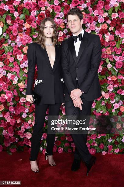 Grace Elizabeth and Wes Gordon attend the 72nd Annual Tony Awards at Radio City Music Hall on June 10, 2018 in New York City.