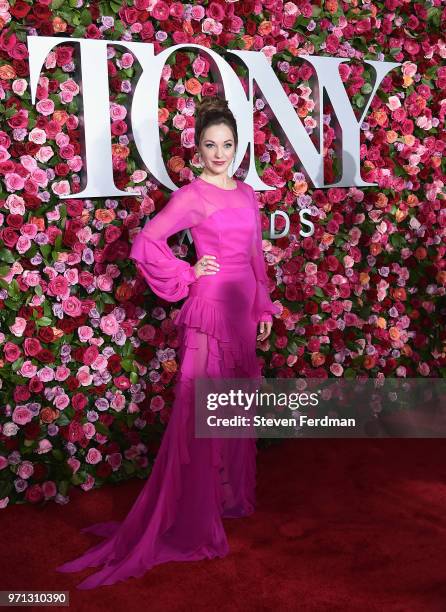 Laura Osnes attends the 72nd Annual Tony Awards at Radio City Music Hall on June 10, 2018 in New York City.