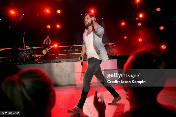 Thomas Rhett performs onstage during the 2018 CMA Music festival at Nissan Stadium on June 10, 2018 in Nashville, Tennessee.