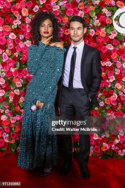 Indya Moore and Joseph Altuzarra attend the 72nd Annual Tony Awards at Radio City Music Hall on June 10, 2018 in New York City.